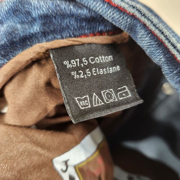 Jack Of Spades The High Roller 5 Pocket Style Straight Leg Denim Jeans 32x34 - Picture 6 of 12